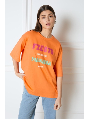 Refined Department T-shirt MAGGY R2403713270 404 ORANGE