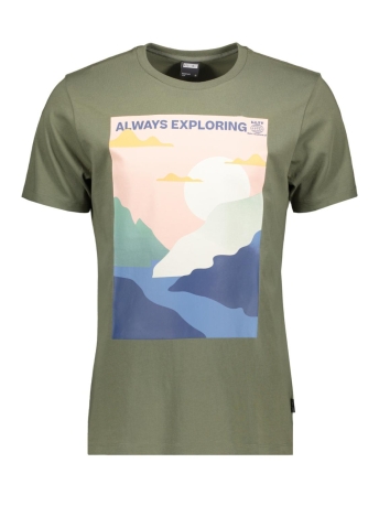Kultivate T-shirt TS EXPLO 2401010203 672 DUSTY OLIVE
