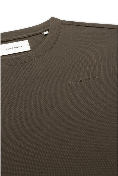 Pure Path pique tshirt with embroidery