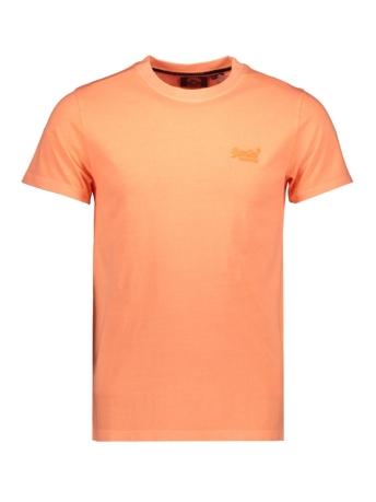 Superdry T-shirt ESSENTIAL LOGO EMB NEON TEE M1012065A DRY FLURO ORANGE