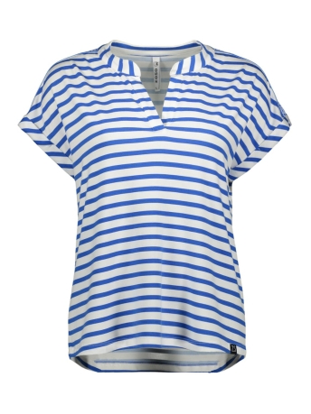 Zoso T-shirt MARGOT STRIPED T SHIRT 242 0016/1010 WHITE/STRONG BLUE