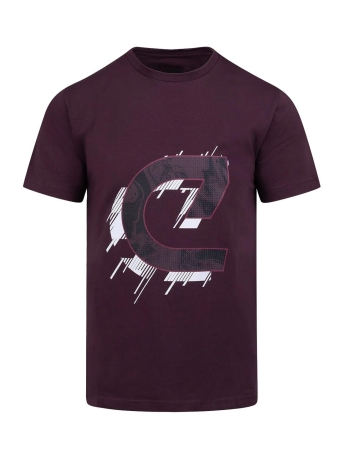 Cruyff T-shirt ELLUVIUM TEE CA233015 304 WINE