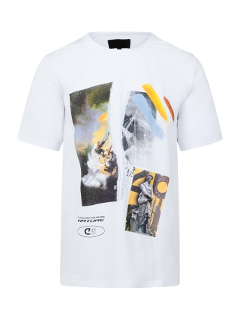 Cruyff T-shirt NO MASTER TEE CA233148 100 WHITE