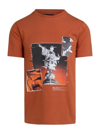 Cruyff T-shirt COLUMBUS TEE CA231059 803 DESERT BROWN