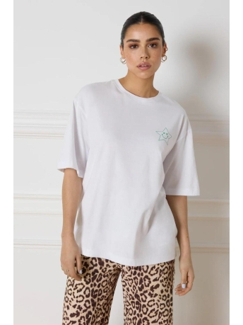 Refined Department T-shirt MAGGY OVERSIZED T SHIRT R2405711555 002 OFF WHITE
