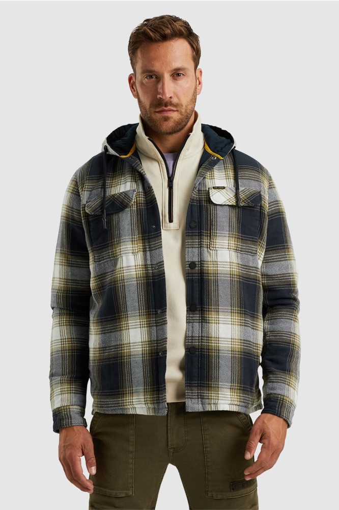 PME legend blauwe heren overhemd | Model vooraanzicht