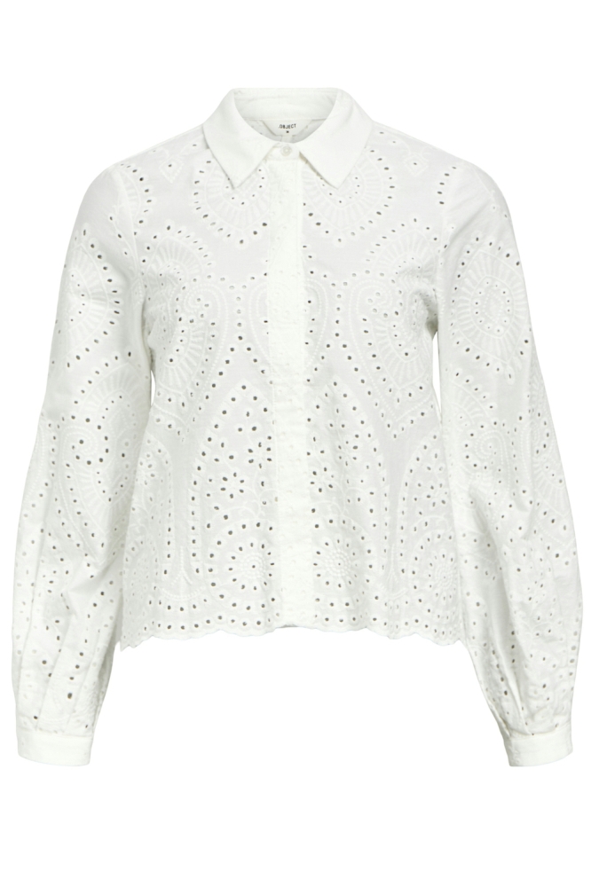 Object witte dames blouse | Vooraanzicht