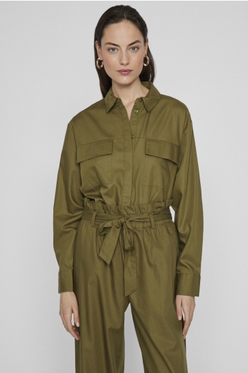 Vila Blouse VIGITTA L/S POCKET LOOSE SHIRT 14103796 CAPULET OLIVE