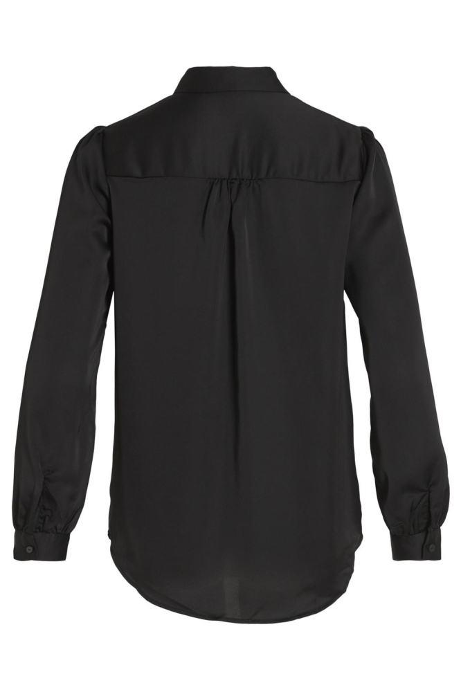 Vila zwarte dames blouse | Achteraanzicht