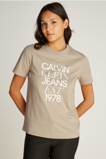 Calvin Klein T-shirt MIXED LOGO REGULAR T J20J224910 GOAT