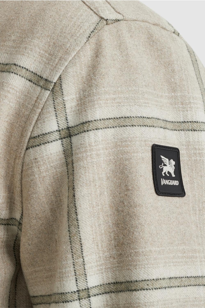 Vanguard beige heren jas | Close up