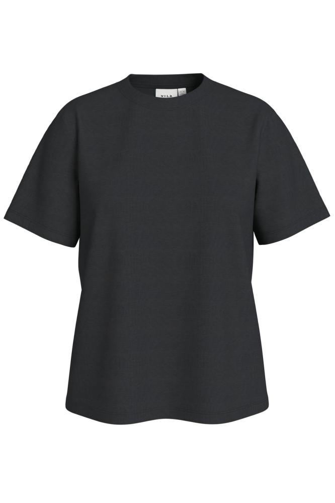 Vila zwarte dames t-shirt | Vooraanzicht