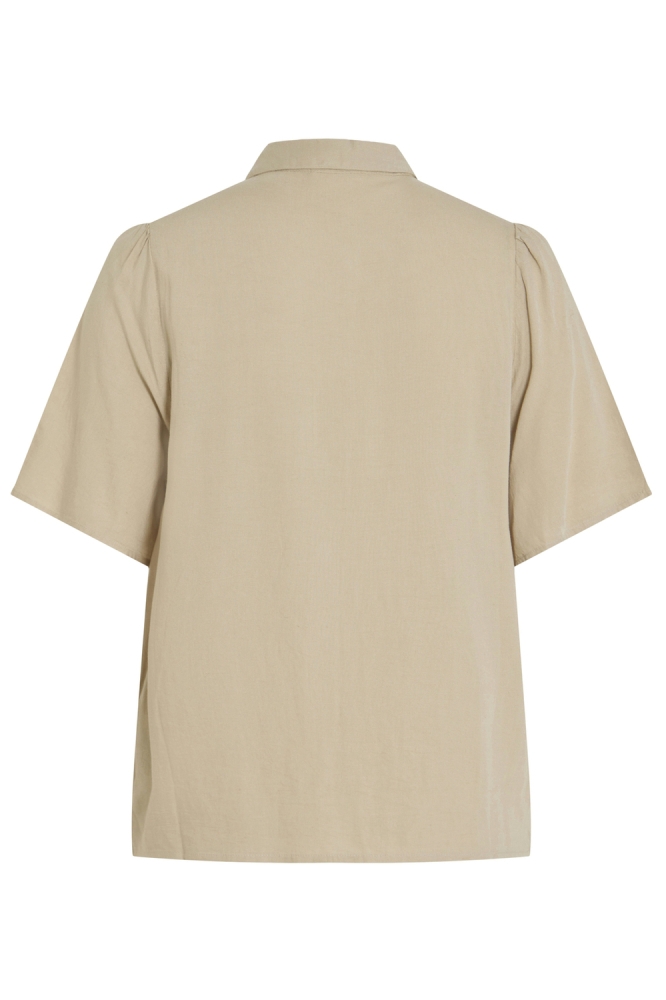 Vila beige dames blouse | Achteraanzicht