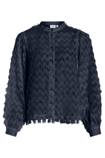 Vila Blouse VIHEATHER L/S SHIRT / 2 14109060 Navy Blazer