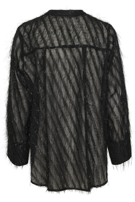 Culture zwarte dames blouse | Achteraanzicht