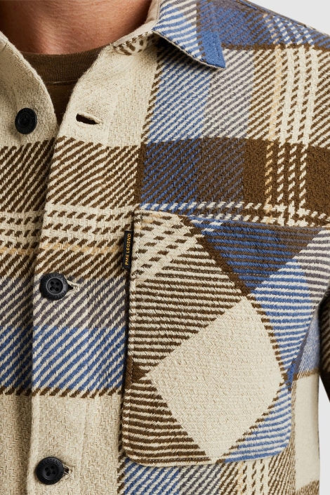 PME legend multi color heren overhemd | Close up