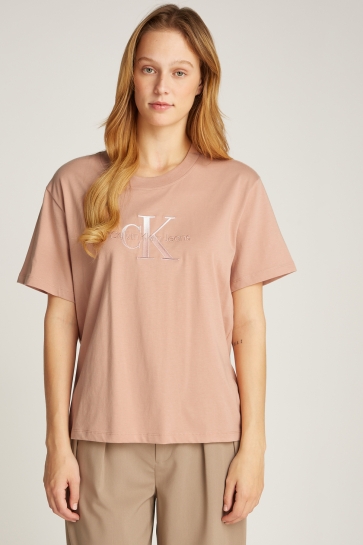 Calvin Klein T-shirt EMBROIDED MONOLOGO J20J224798 TUSCANY