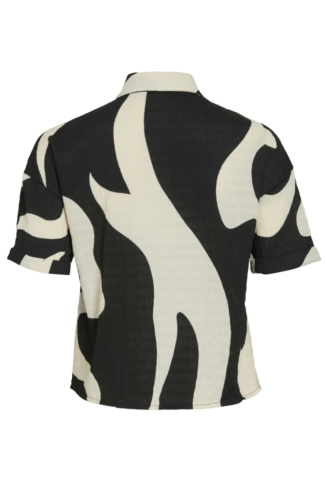 Vila zwarte dames blouse | Achteraanzicht