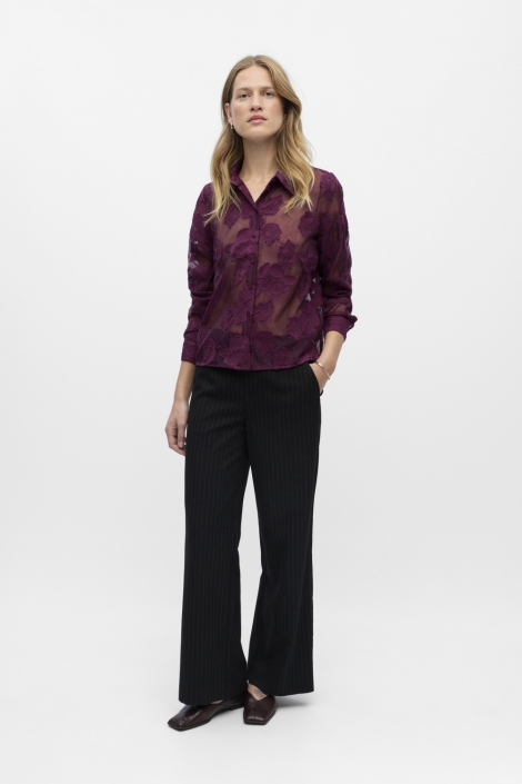 Object paarse dames blouse | Model