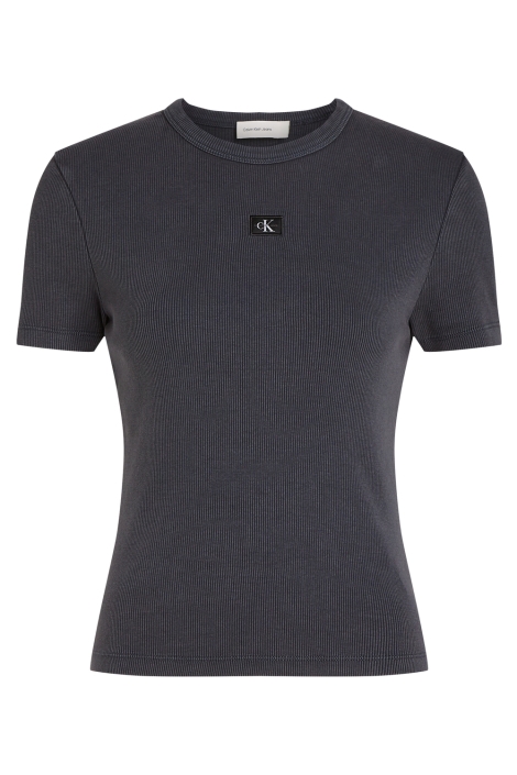 Calvin Klein blauwe dames t-shirt | Vooraanzicht