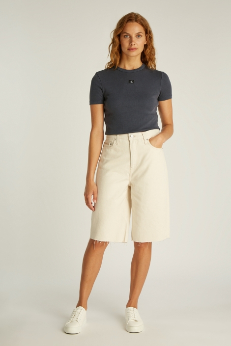 Calvin Klein blauwe dames t-shirt | Model