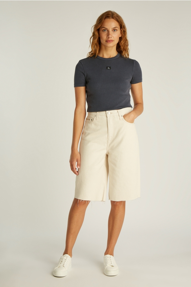 Calvin Klein blauwe dames t-shirt | Model