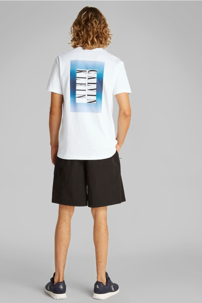 OMBRE TEXT BOX TEE J30J327478 BRIGHT WHITE