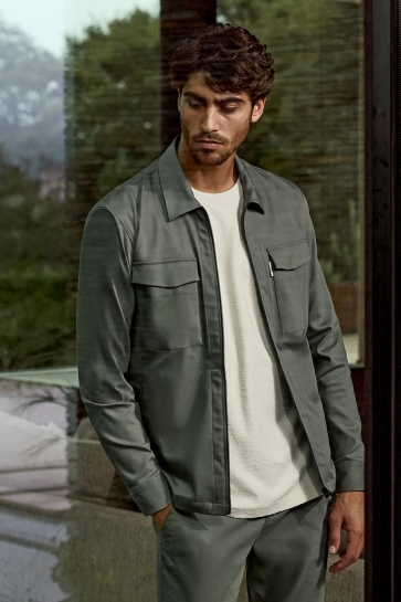 Cast Iron Overhemd SHIRT JACKET MET RITSSLUITING CSI2502211 6495