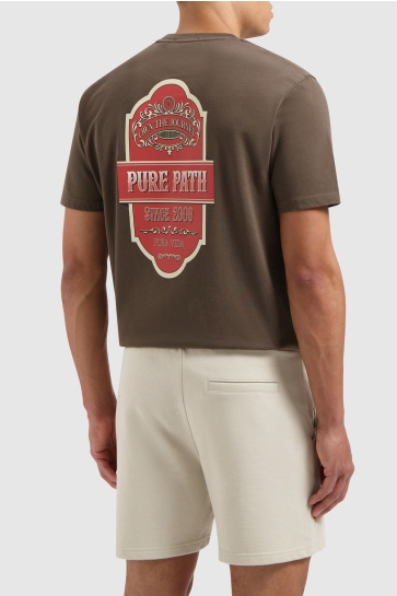 Pure Path T-shirt LATIN SPIRIT T SHIRT 25010106 49 BROWN