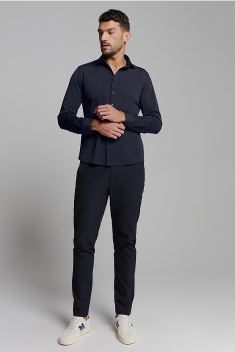NO-EXCESS blauwe heren overhemd | Model