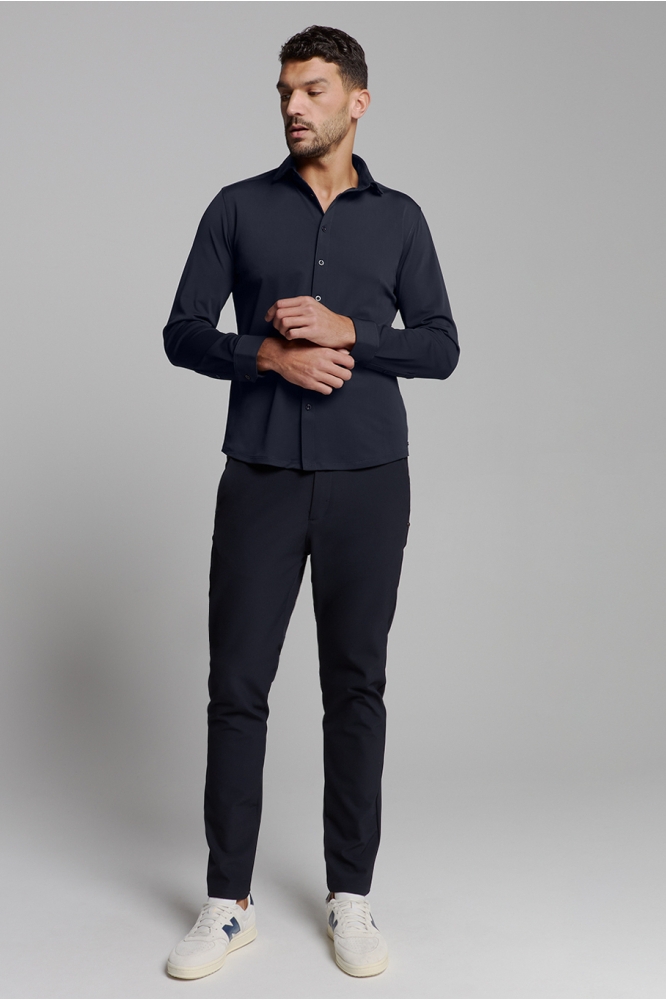 NO-EXCESS blauwe heren overhemd | Model