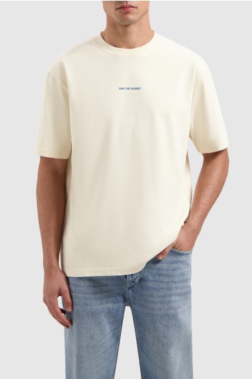 Pure Path T-shirt CALLE HAVANA T SHIRT 25010107 54 ECRU