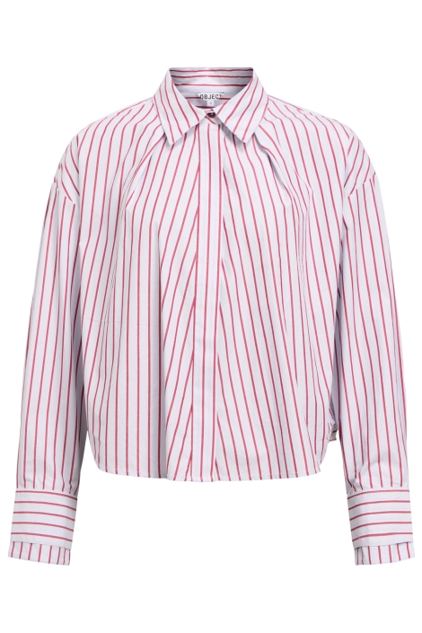 Object blauwe dames blouse | Vooraanzicht