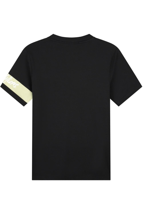 Malelions zwarte heren t-shirt | Achteraanzicht