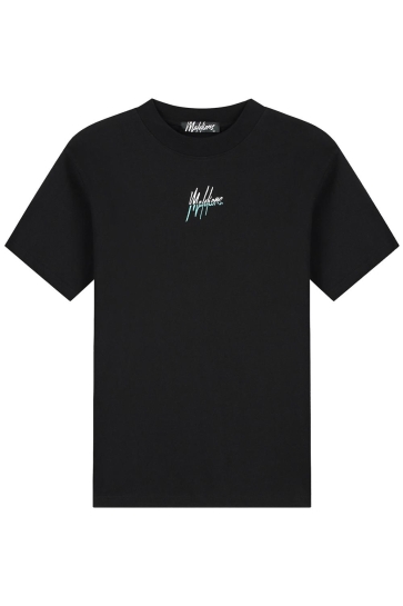 Malelions T-shirt SPLIT T SHIRT MM3 SS25 09 900 BLACK