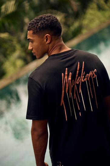 Malelions T-shirt PAINTER T SHIRT MM3 SS25 35 900 BLACK