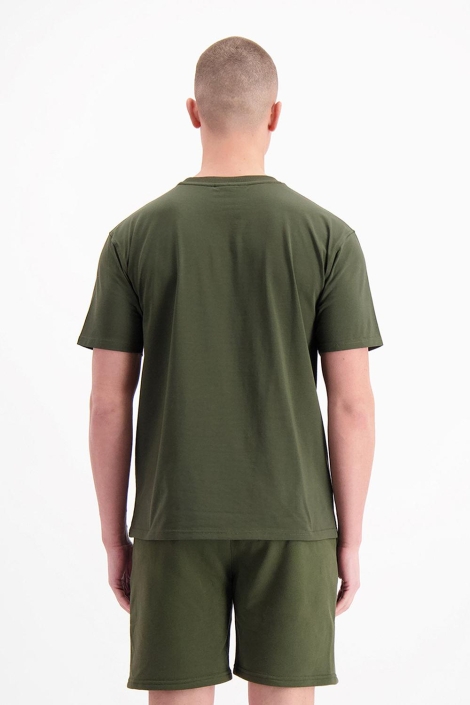 Black Bananas groene heren t-shirt | Model achteraanzicht