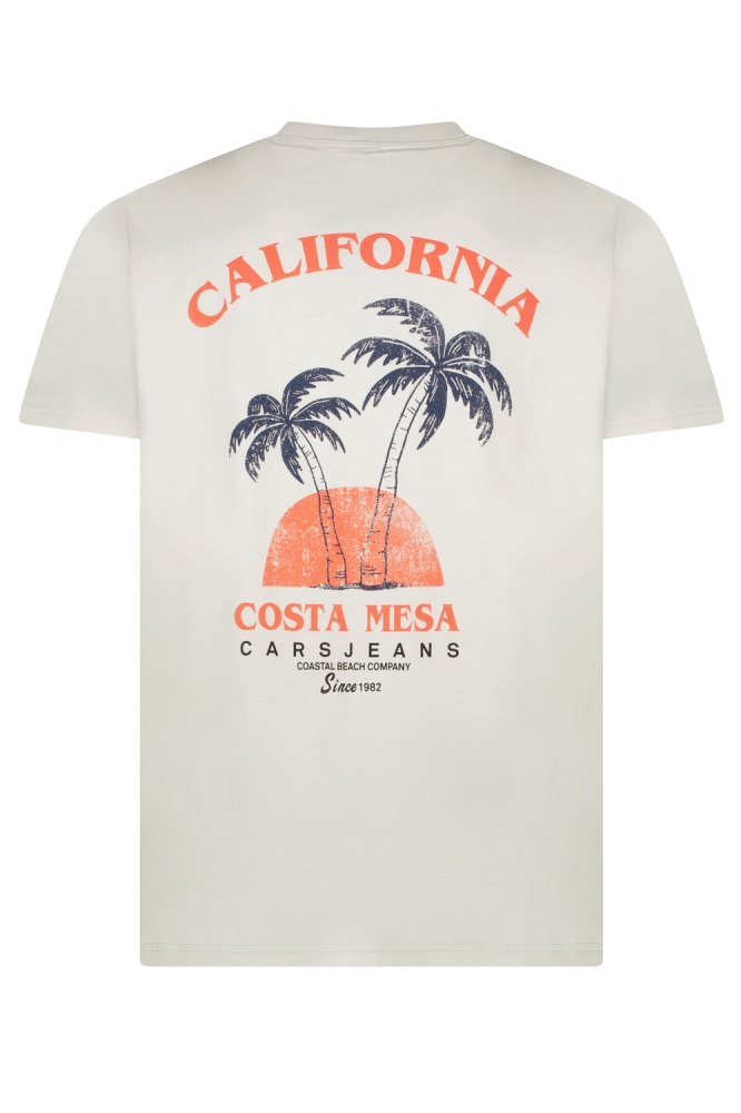 Cars witte heren t-shirt | Achteraanzicht
