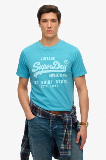 Superdry T-shirt VL NEON RELAXED TEE M1012119A NEON SKY BLUE