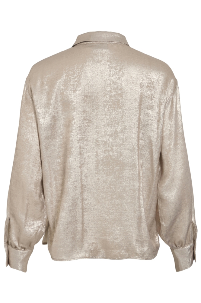 Vila gouden dames blouse | Achteraanzicht