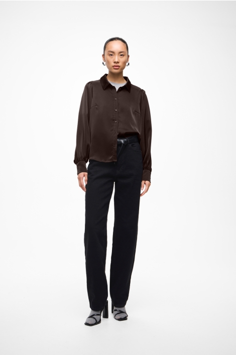 Vila bruine dames blouse | Model
