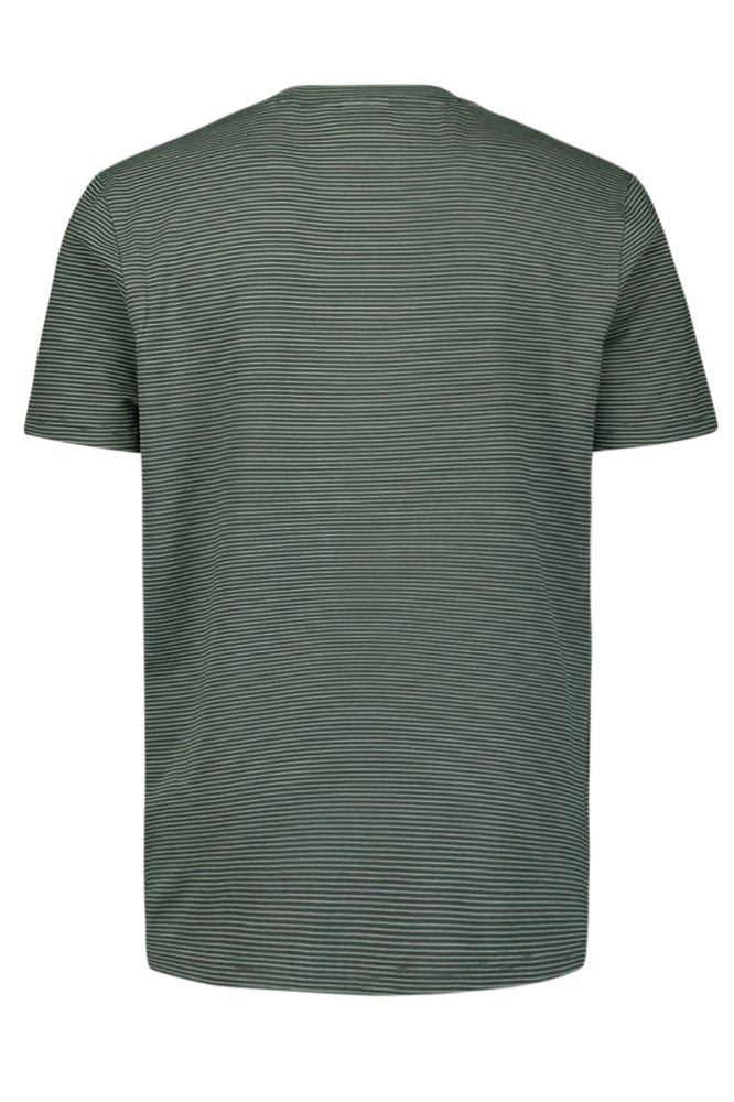 NO-EXCESS groene heren t-shirt | Achteraanzicht