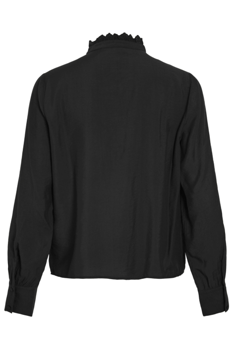 Vila zwarte dames blouse | Achteraanzicht