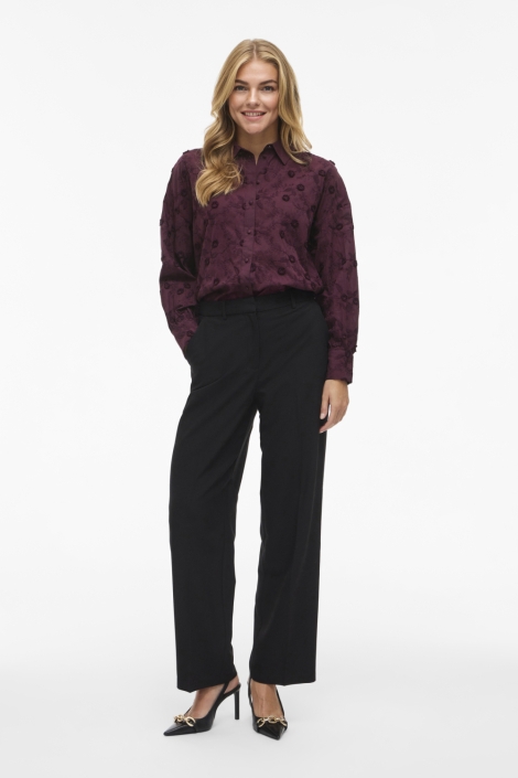 Vila bordeaux dames blouse | Model