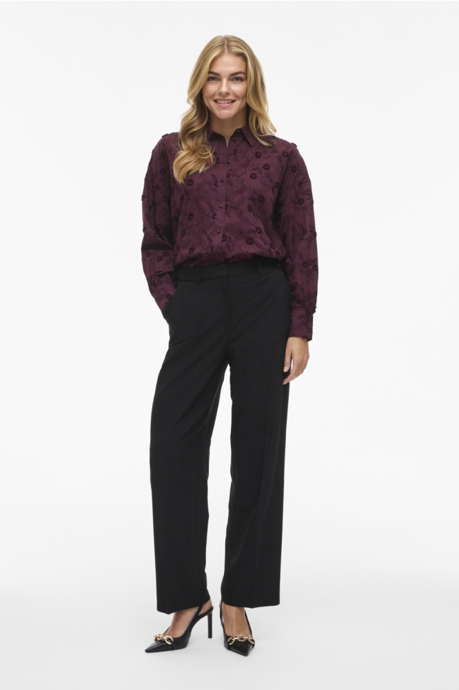 Vila bordeaux dames blouse | Model