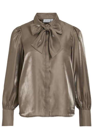 Vila VIKLARINA NEW L/S BOW SHIRT/R/1 14102516 FALCON