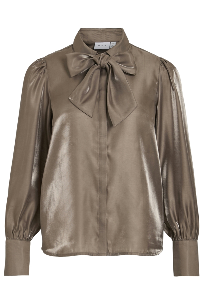 Vila camel dames blouse | Vooraanzicht