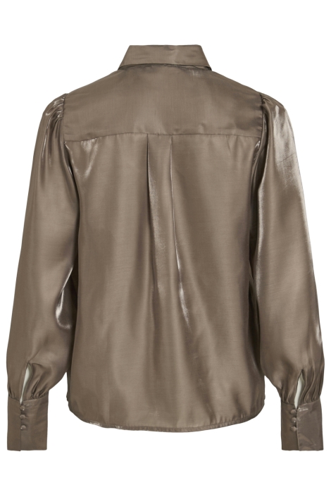 Vila camel dames blouse | Achteraanzicht