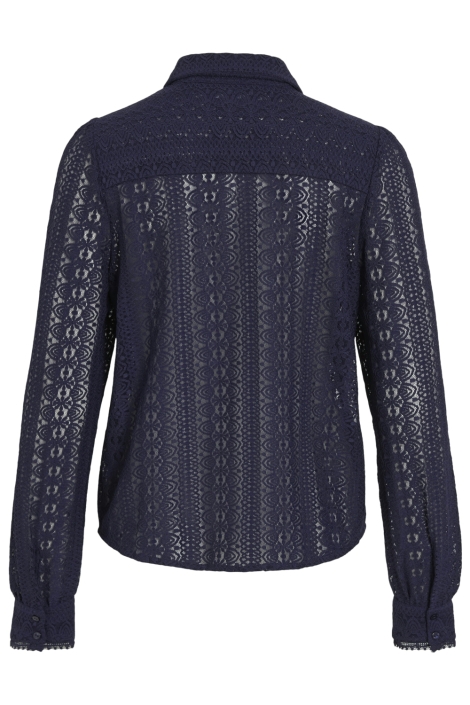 Vila blauwe dames blouse | Achteraanzicht