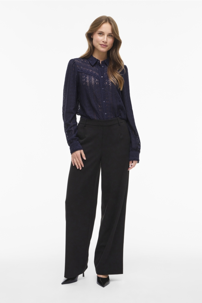 Vila blauwe dames blouse | Model